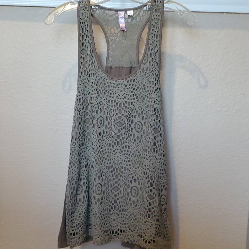 Sage Green Racerback Tank by Alya